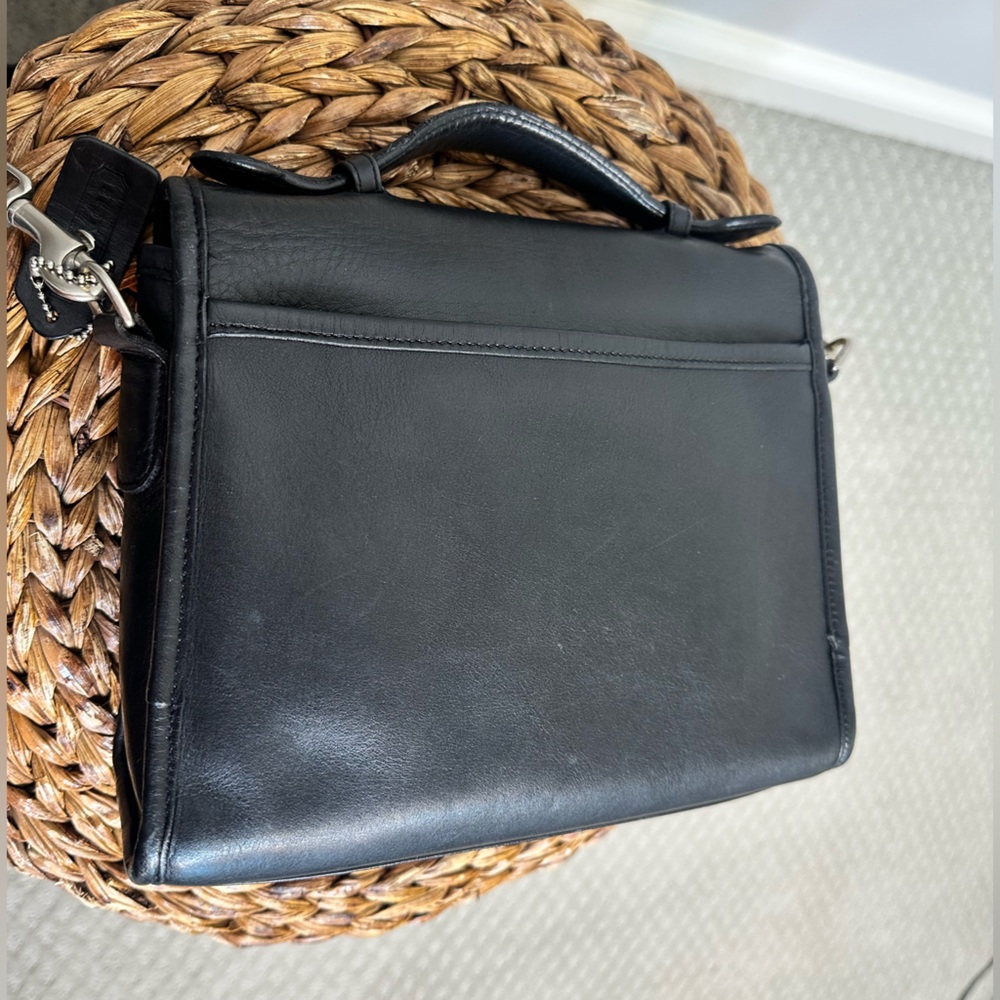Vintage Coach 9870 Court bag black nickel hardware Costa Rica Y2K 2000s purse - Picture 6 of 14
